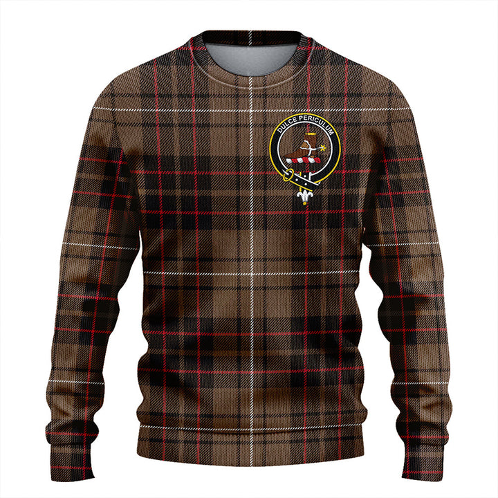 MacAulay of Lewis Weathered Clan Badge Tartan Knitted Sweater