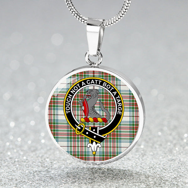 MacBean Dress (MacBain Dress) Ancient Clan Badge Tartan Classic Circle Necklace