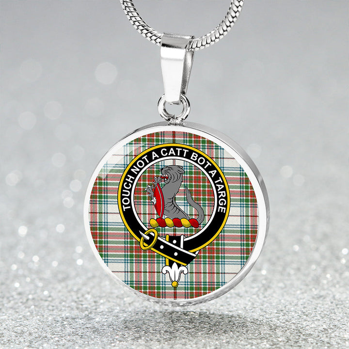 MacBean Dress (MacBain Dress) Ancient Clan Badge Tartan Classic Circle Necklace