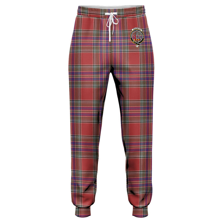 MacBean (MacBain) Weathered Clan Badge Tartan Jogger Pants