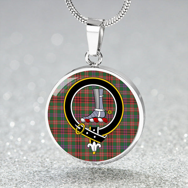 MacCall (MacColl) Ancient Clan Badge Tartan Classic Circle Necklace