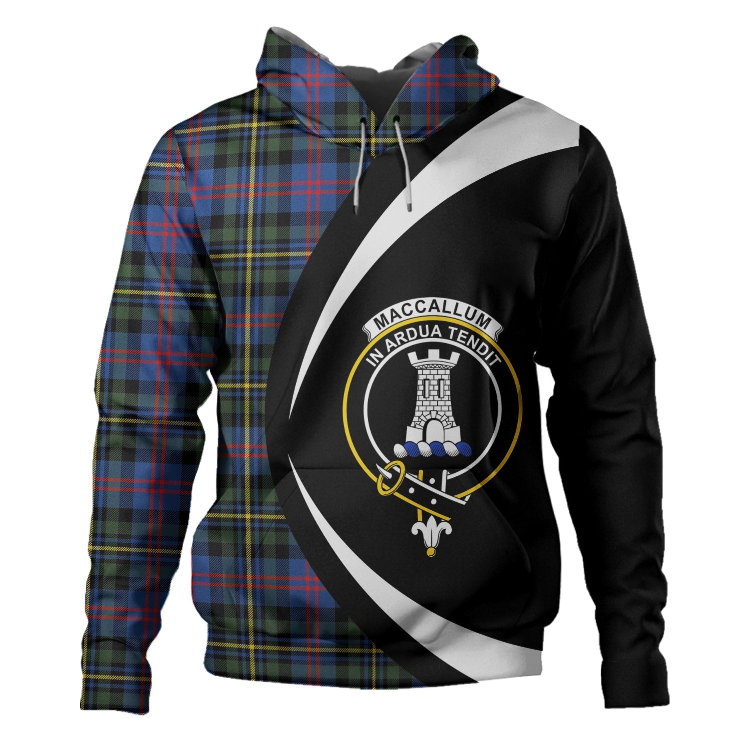 MacCallum of Berwick Modern Clan Badge Tartan Hoodie Circle Style ...