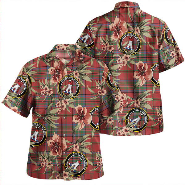 MacClure Ancient Clan Badge Tartan Aloha Hawaiian Shirt Tropical Old Style
