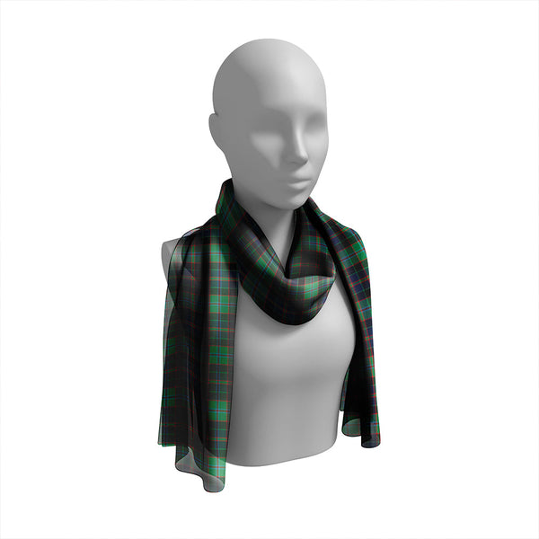 MacCraig Modern Tartan Classic Silk Habotai Long Scarf