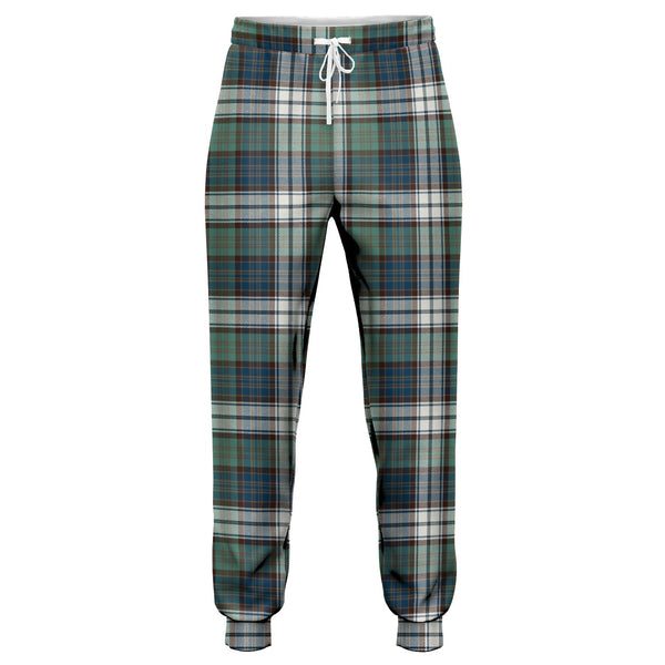 MacDonald Dress Muted Blue Special Weathered Tartan Jogger Pants