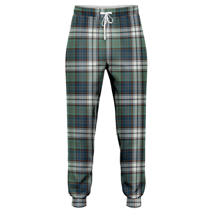 MacDonald Dress Muted Blue Special Weathered Tartan Jogger Pants