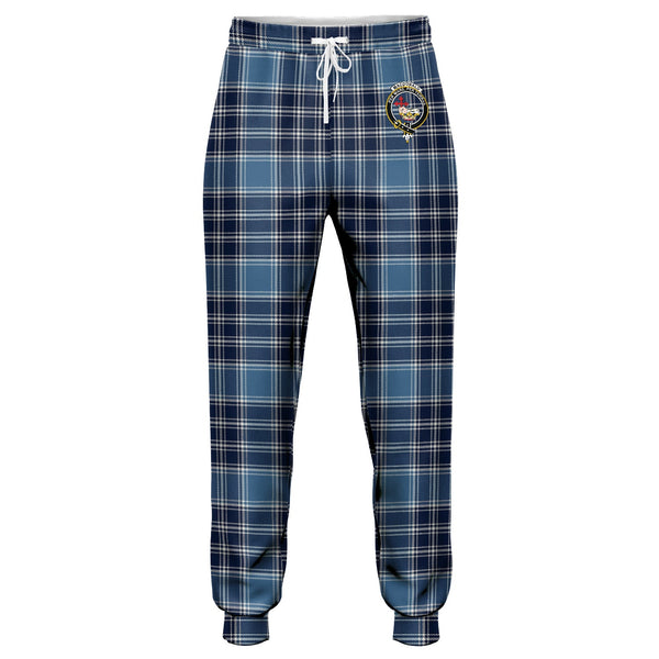 MacDonald Lord of the Isles Hunting Blue (Donald Lord of the Isles Hunting Blue) Modern Clan Badge Tartan Jogger Pants