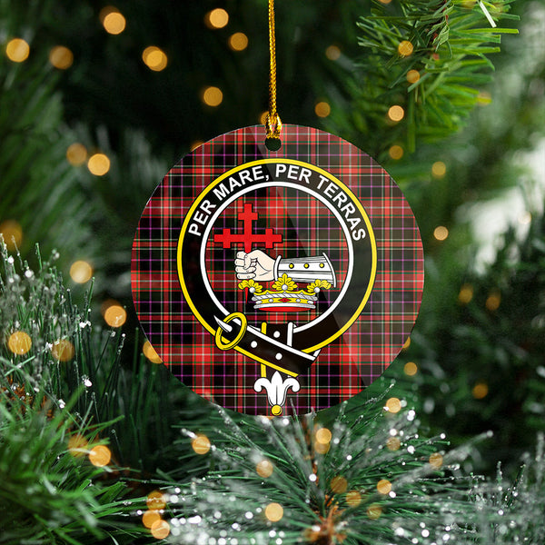 MacDonald Sir John A (Donald Sir John A) Ancient Clan Badge Tartan Plastic Christmas Ornaments
