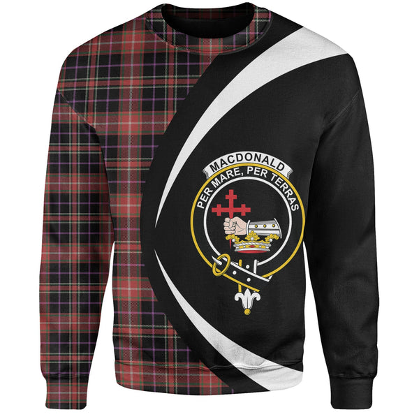 MacDonald Sir John A (Donald Sir John A) Ancient Clan Badge Tartan Sweatshirt Circle Style Personalized