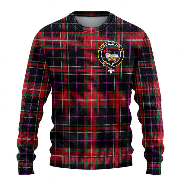 MacDonald Sir John A (Donald Sir John A) Ancient Clan Badge Tartan Knitted Sweater