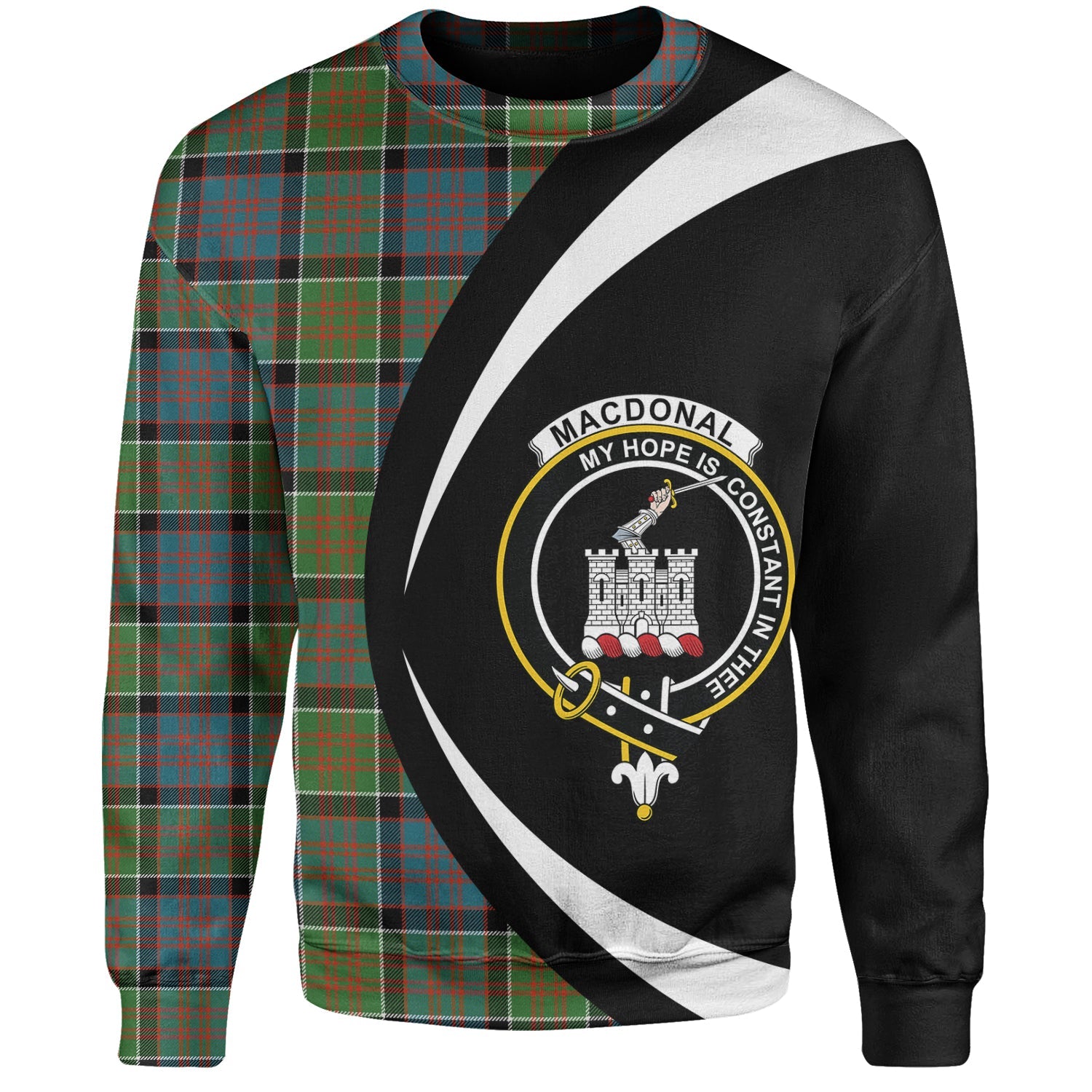 Scottish Tartan Rankin / Rankine Ancient Clan Crewneck Sweatshirt Plaid Style main image 1