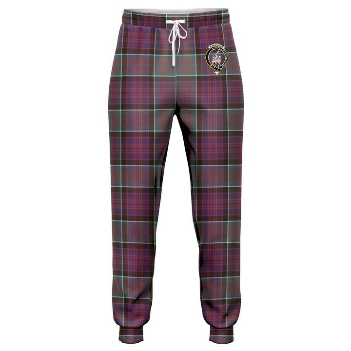 MacDonald of Clanranald (Donald of Clanranald) Weathered Clan Badge Tartan Jogger Pants