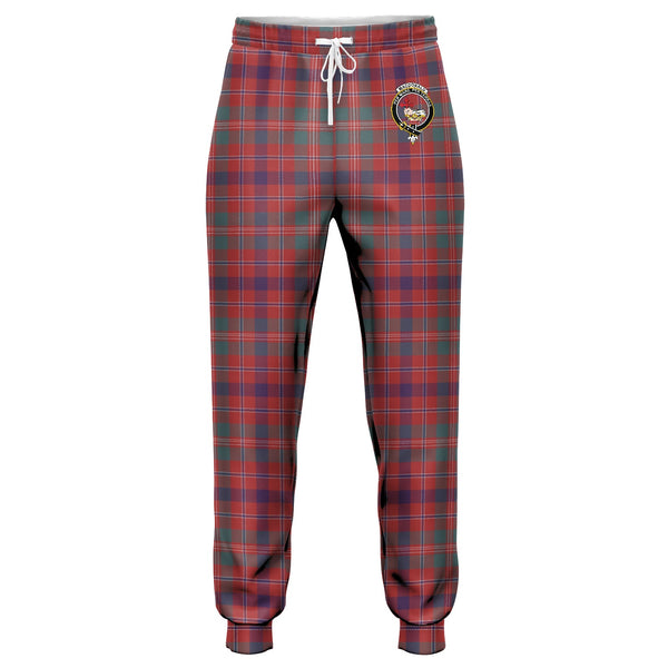 MacDonald of Glenaladale (Donald of Glenaladale) Weathered Clan Badge Tartan Jogger Pants
