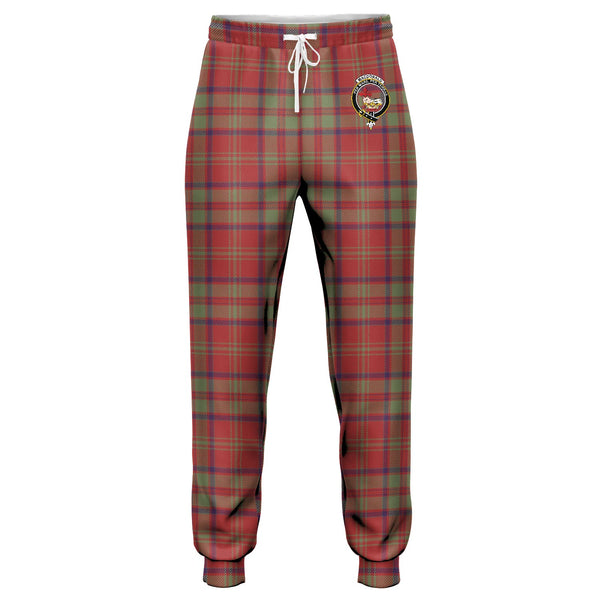 MacDonald of Glencoe (Donald of Glencoe) Weathered Clan Badge Tartan Jogger Pants