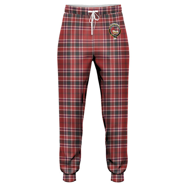 MacDonald of Lochmaddy (Donald of Loch Mhaddy) Weathered Clan Badge Tartan Jogger Pants