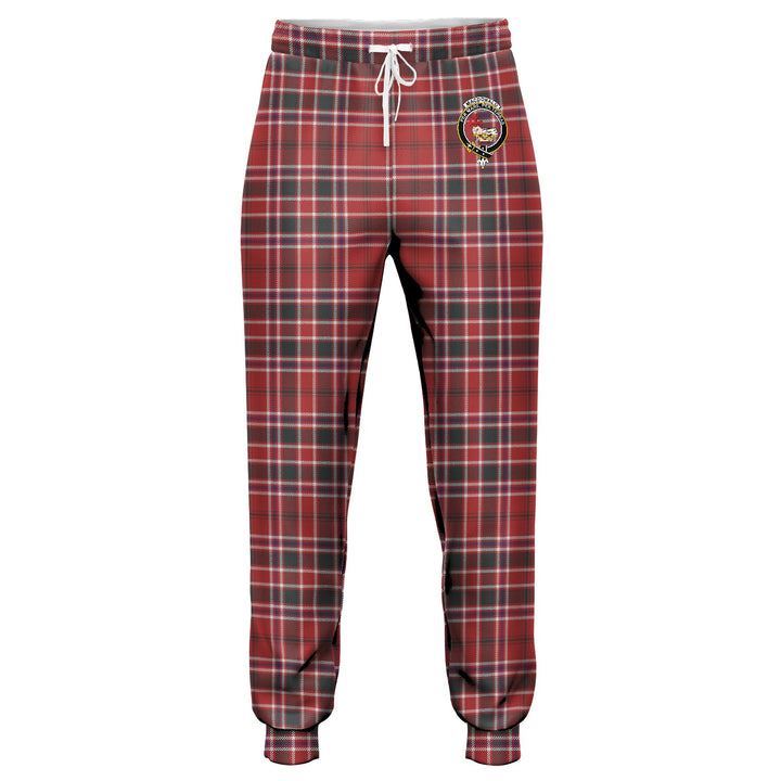 MacDonald of Lochmaddy (Donald of Loch Mhaddy) Weathered Clan Badge Tartan Jogger Pants