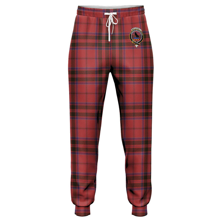 MacDonell of Keppoch Weathered Clan Badge Tartan Jogger Pants