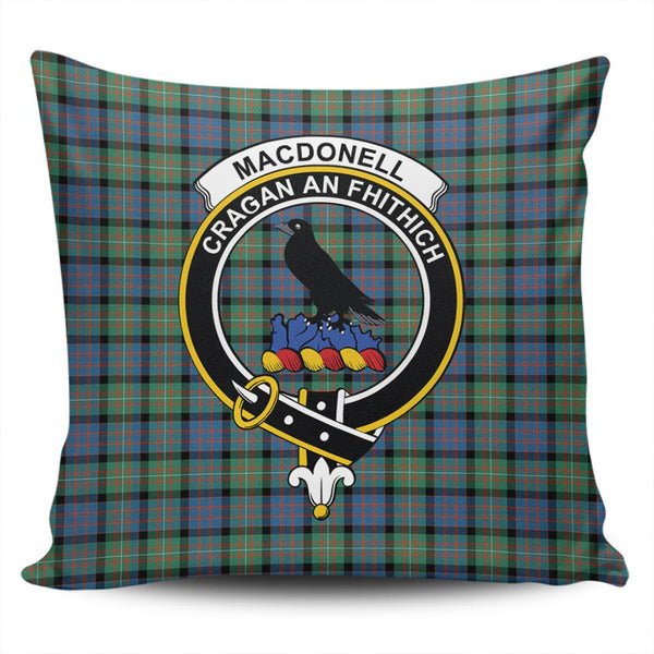 MacDonnell of Glengarry Ancient Tartan Classic Crest Pillow Cover