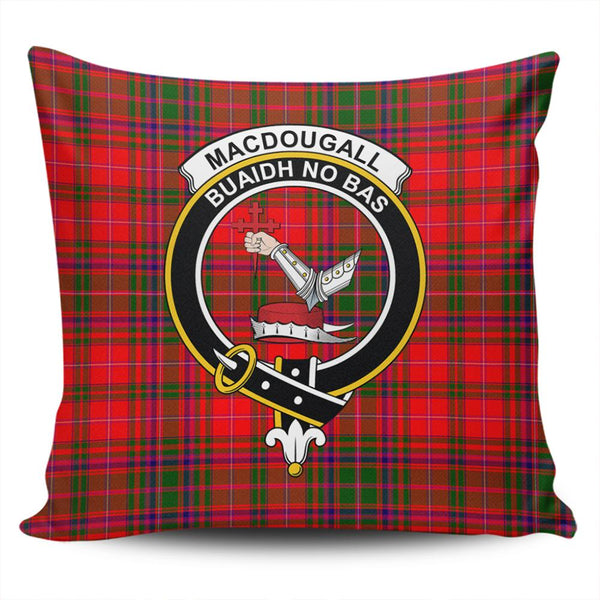 MacDougall Modern Tartan Classic Crest Pillow Cover
