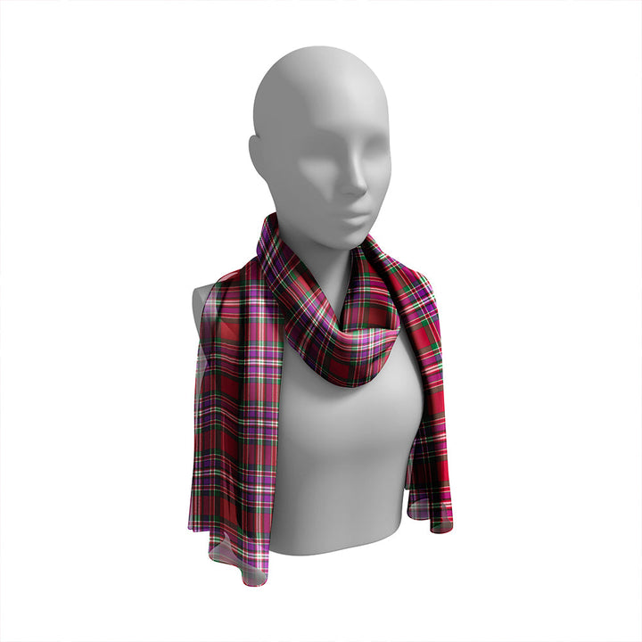 MacFarlane Lord Lyon sett Modern Tartan Classic Silk Habotai Long Scarf