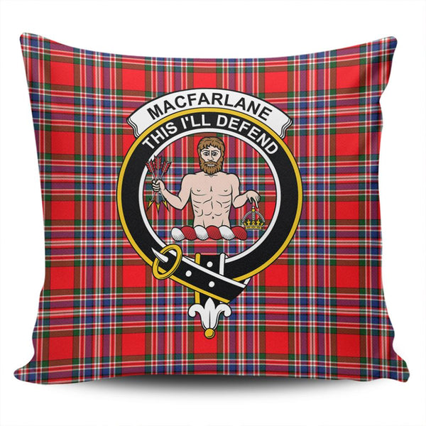 MacFarlane Modern Tartan Classic Crest Pillow Cover