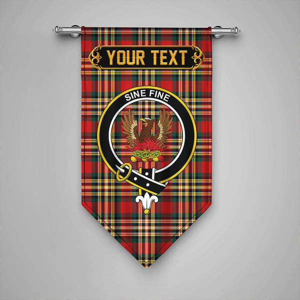 MacGill Modern Clan Badge Tartan Gonfalon Personalize