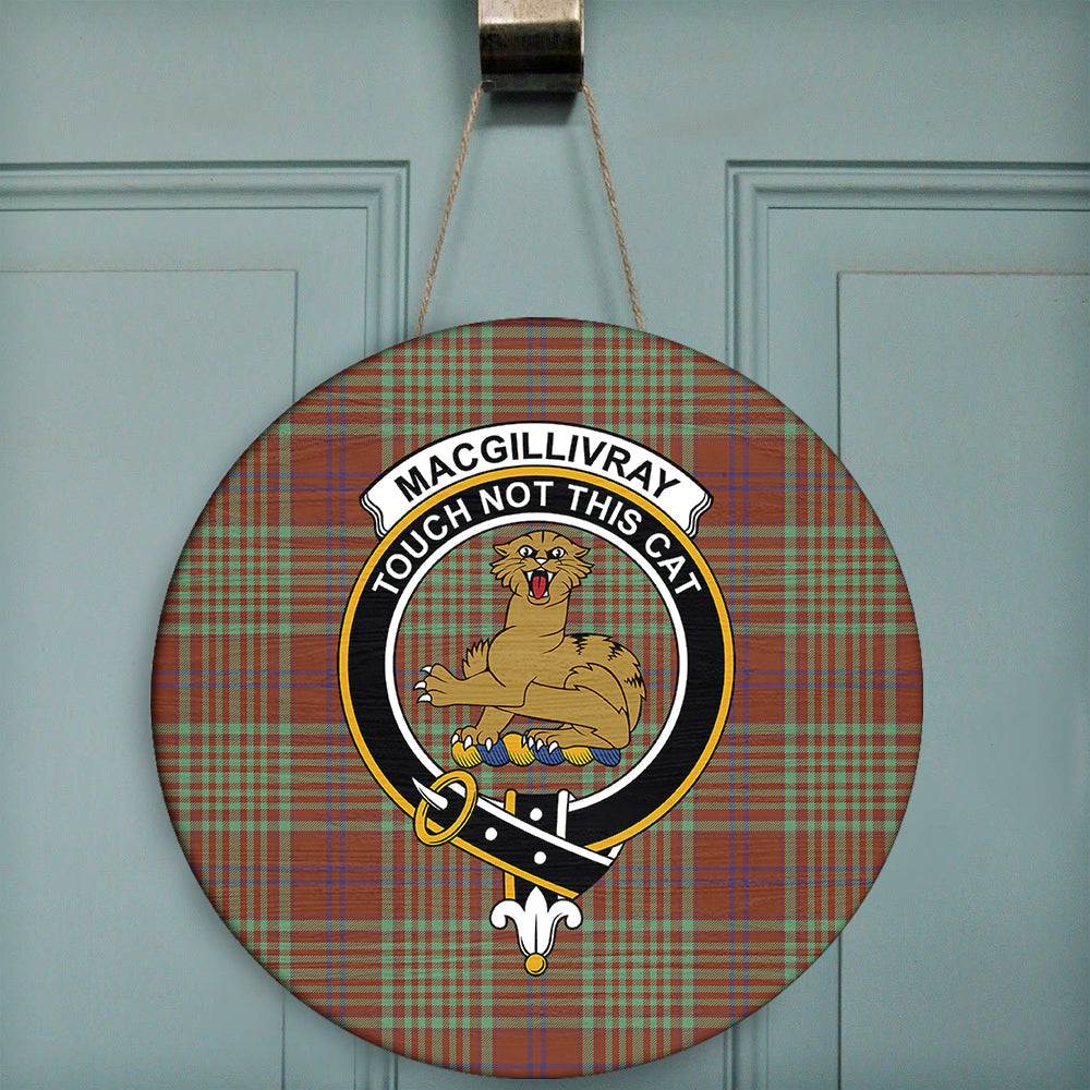 MacGillivray Hunting Ancient Tartan Crest Quilt
