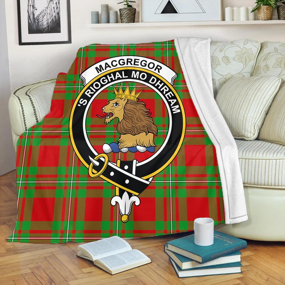 MacGregor Modern Tartan Crest Premium Blanket