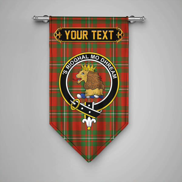MacGregor (Gregor) Ancient Clan Badge Tartan Gonfalon Personalize