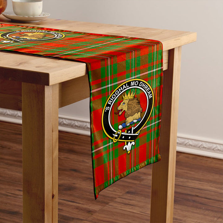 MacGregor (Gregor) Ancient Clan Badge Tartan Table Runner