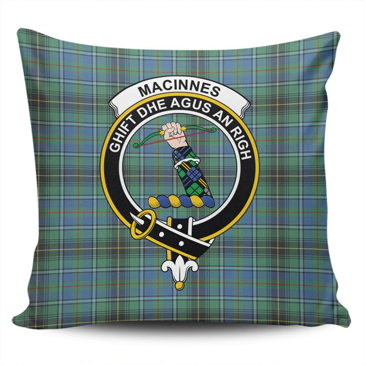 MacInnes Ancient Tartan Classic Crest Pillow Cover