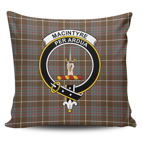 MacIntyre Hunting Weathered Tartan Classic Crest Pillow Cover
