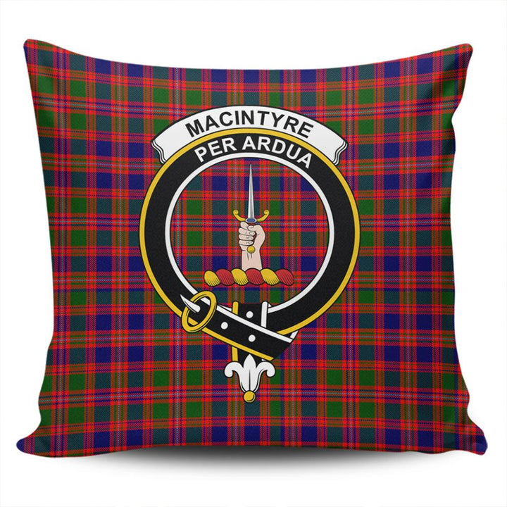 MacIntyre Modern Tartan Classic Crest Pillow Cover