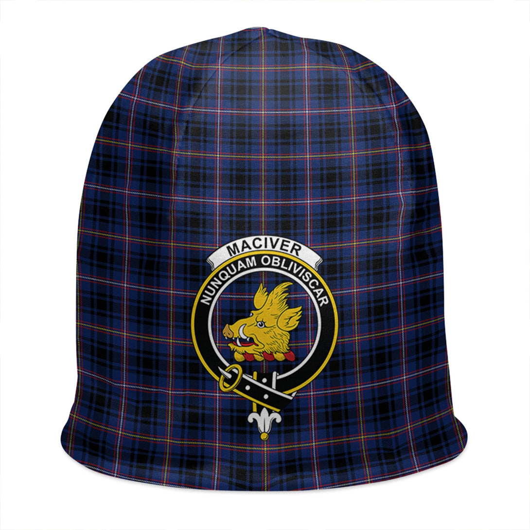 MacIver Modern Tartan Crest Christmas Hat