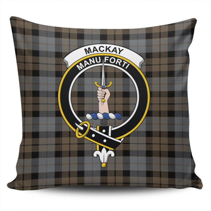 MacKay Weathered Tartan Classic Crest Pillow Cover
