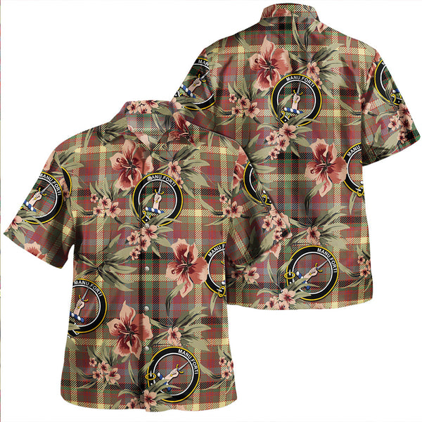 MacKay of Strathnaver Ancient Clan Badge Tartan Aloha Hawaiian Shirt Tropical Old Style