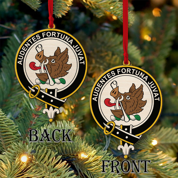 MacKinnon Clan Badge Wood Acrylic Ornament