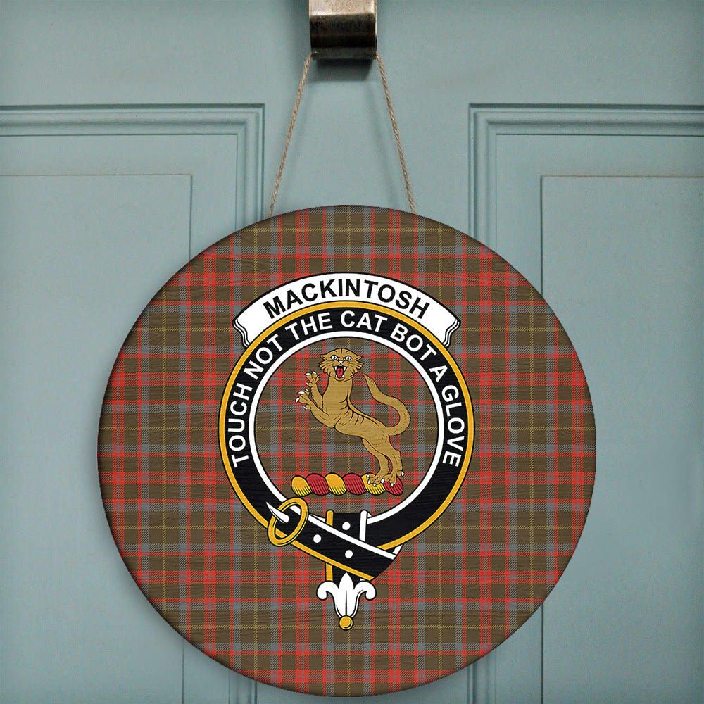 MacKintosh Hunting Modern Tartan Crest Garden Flag - Welcome Style main image 1