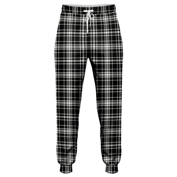 MacLean Black - White Ancient Tartan Jogger Pants