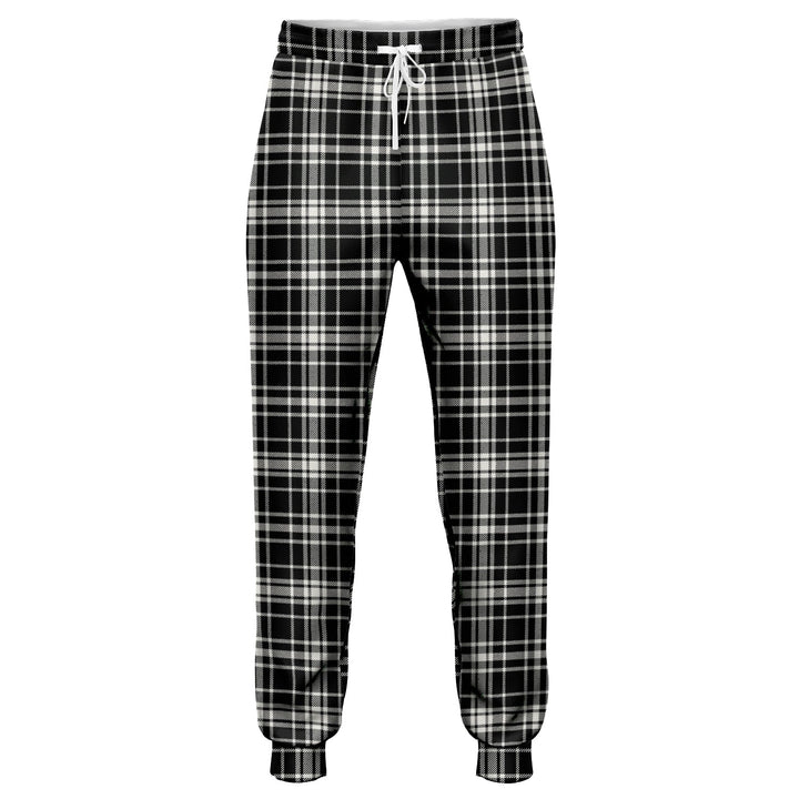 MacLean Black - White Ancient Tartan Jogger Pants