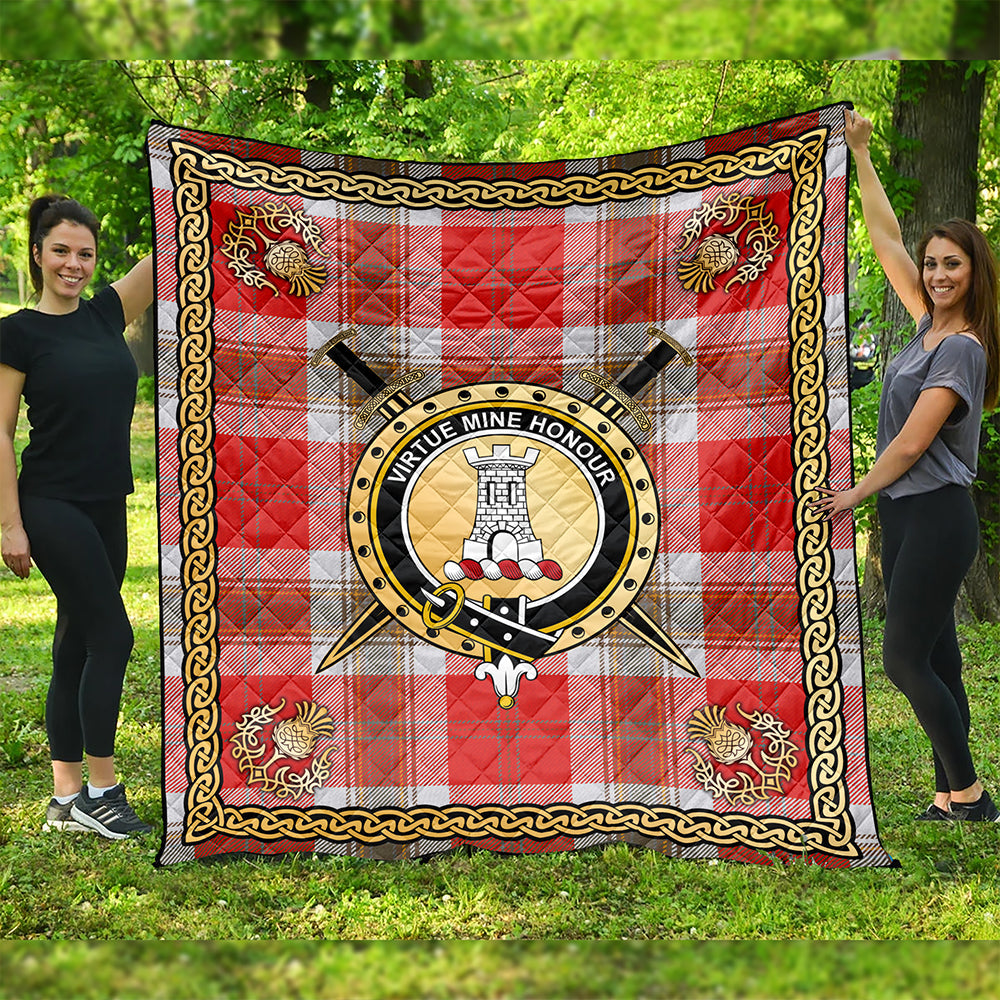 MacLean Of Duart Dress Red Tartan Crest T-shirt - Alba Celtic Style main image 0