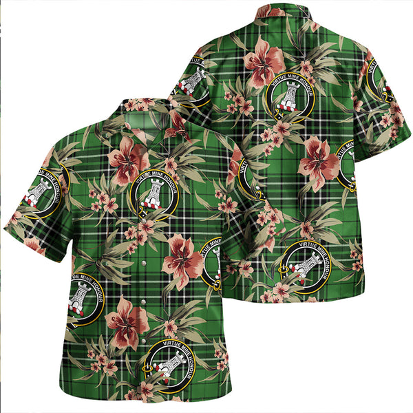 MacLean of Duart Hunting (Vestiarium Scoticum) Ancient Clan Badge Tartan Aloha Hawaiian Shirt Tropical Old Style