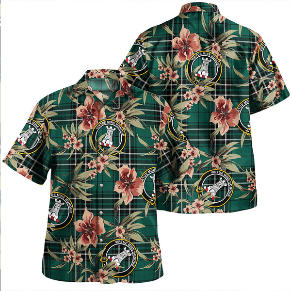 MacLean of Duart Hunting (Vestiarium Scoticum) Modern Clan Badge Tartan Aloha Hawaiian Shirt Tropical Old Style