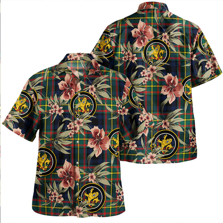MacLeish Modern Clan Badge Tartan Aloha Hawaiian Shirt Tropical Old Style