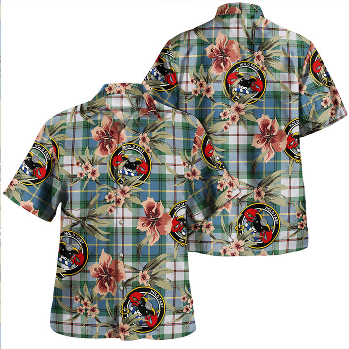 MacLeod of California Ancient Clan Badge Tartan Aloha Hawaiian Shirt Tropical Old Style