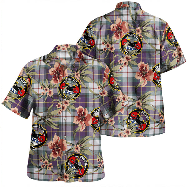 MacLeod of California Weathered Clan Badge Tartan Aloha Hawaiian Shirt Tropical Old Style