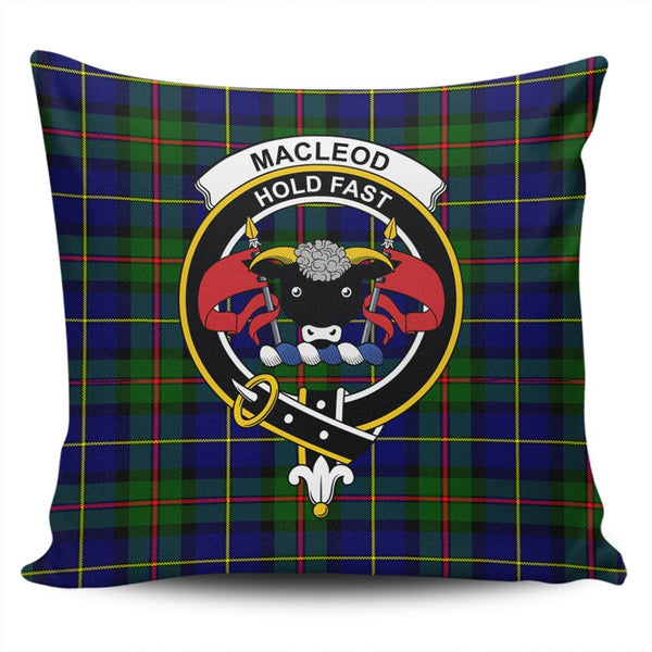 MacLeod of Harris Modern Tartan Classic Crest Pillow Cover