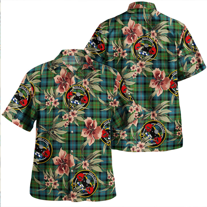 MacLeod of Skye Ancient Clan Badge Tartan Aloha Hawaiian Shirt Tropical Old Style