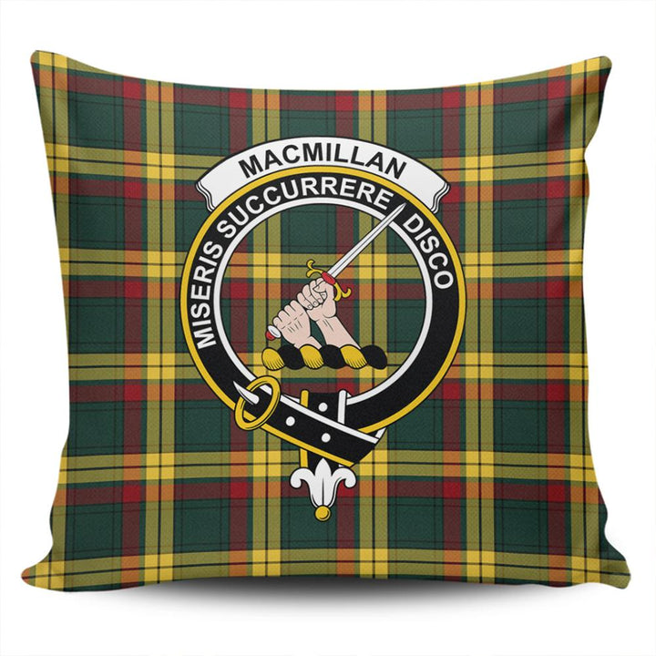 MacMillan Old Modern Tartan Classic Crest Pillow Cover