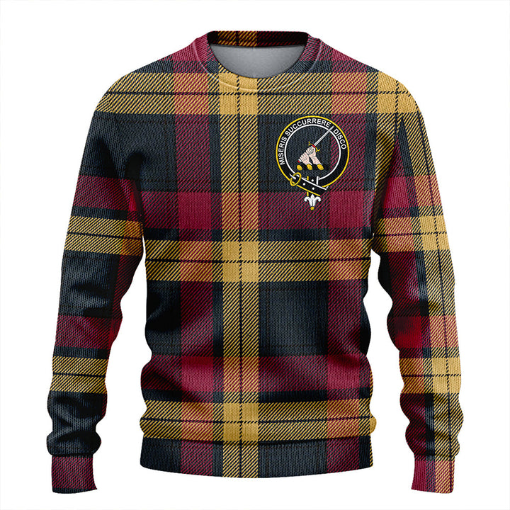 MacMillan Weathered Clan Badge Tartan Knitted Sweater